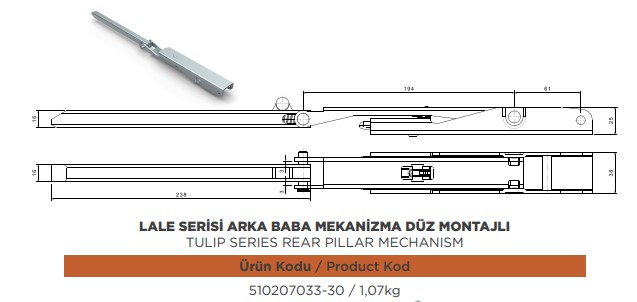 LALE SERISI ARKA BABA MEKANIZMA DUZ MONTAJLI